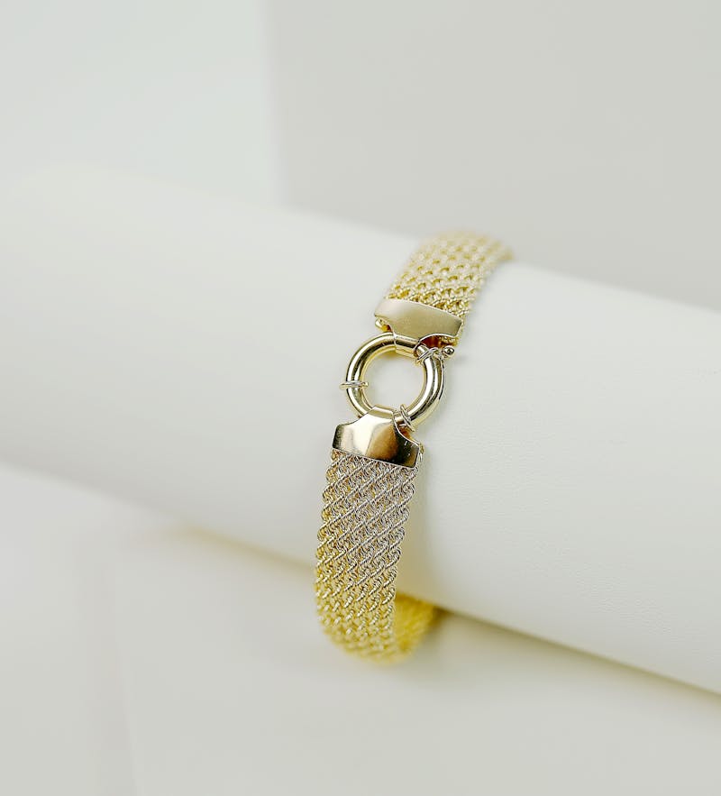 Handcrafted gold hoop earrings